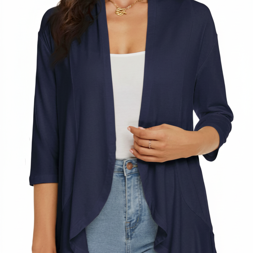 Women's Open Front Beach Cover-Up | Lightweight Swim Cover-Up