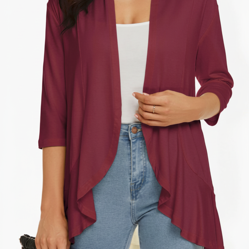 Women's Open Front Beach Cover-Up | Lightweight Swim Cover-Up