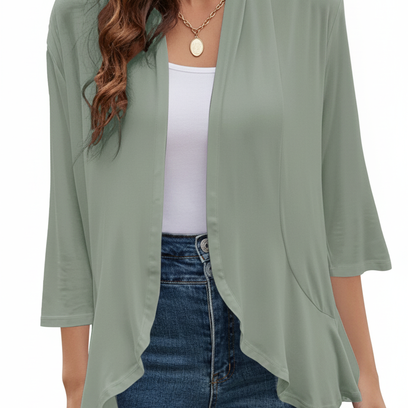 Women's Open Front Beach Cover-Up | Lightweight Swim Cover-Up