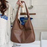 Vegan leather shoulder bag