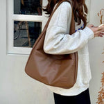 Vegan leather shoulder bag