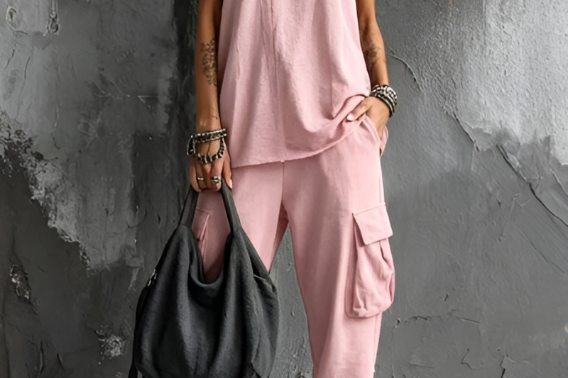 Pink urban chic set