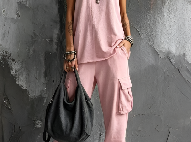 Pink urban chic set