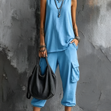 Light blue urban chic set