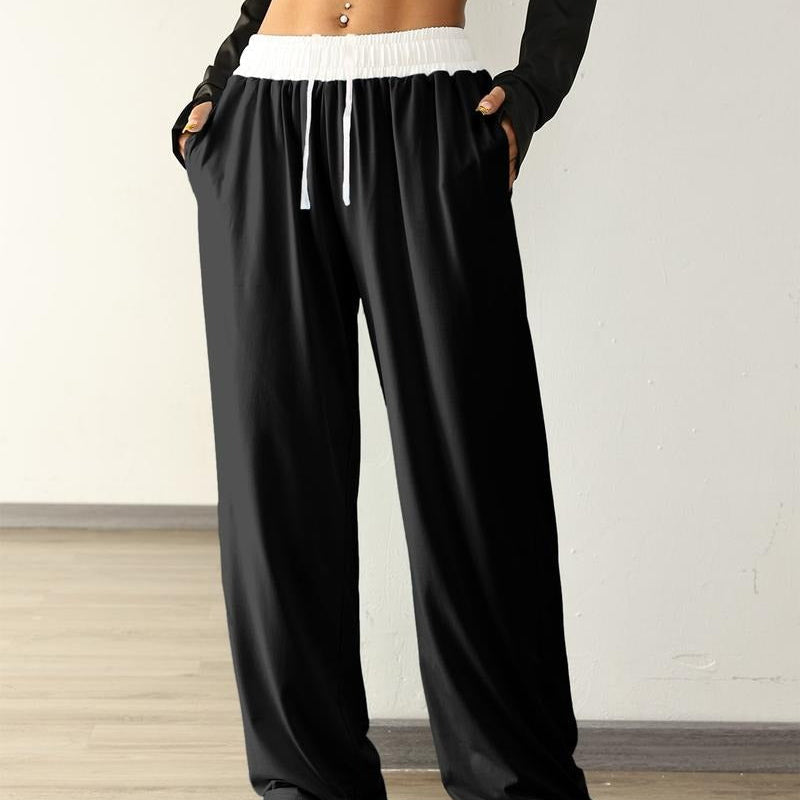 Women's Wide-Leg Drawstring Sweatpants | Relaxed Lounge Jogger Pants