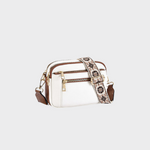 Isolt - Women's Leather Shoulder Bag with Roomy Interior - Beige