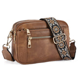Isolt - Women's Leather Shoulder Bag with Roomy Interior - Brown