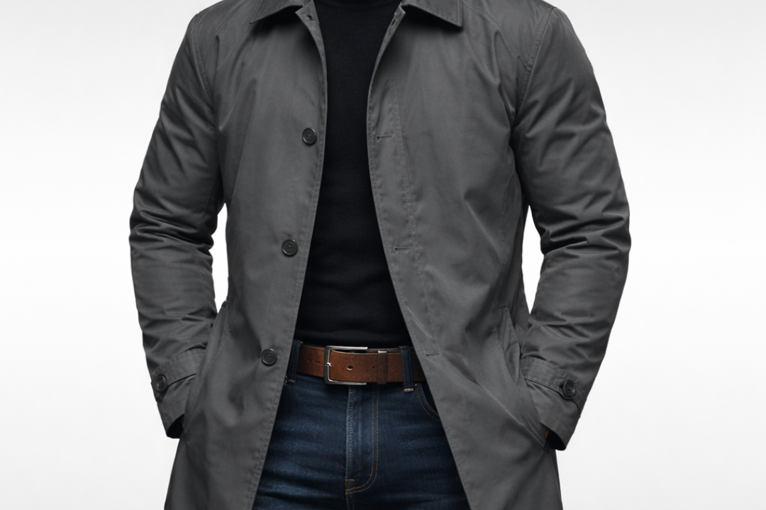 Ivan - Men's Water-Resistant Insulated Winter Coat - Grey