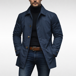 Ivan - Men's Water-Resistant Insulated Winter Coat - Blue