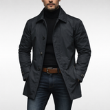 Ivan - Men's Water-Resistant Insulated Winter Coat - Black