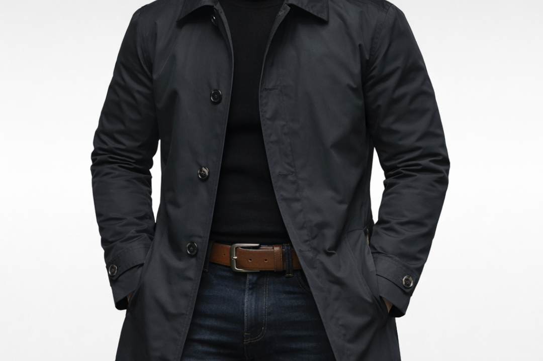 Ivan - Men's Water-Resistant Insulated Winter Coat - Black