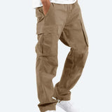 Iver - Men's Relaxed Fit Cargo Pants with Side Pockets - Brown