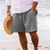 Joel - Men's Relaxed Drawstring Everyday Shorts - Gray