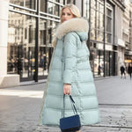 Jonna - Women's Long Puffer Parka with Faux Fur Hood