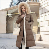 Jonna - Women's Long Puffer Parka with Faux Fur Hood