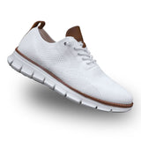 Jude - Men's Cushioned Breathable Mesh Walking Sneakers - White
