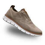 Jude - Men's Cushioned Breathable Mesh Walking Sneakers - Taupe