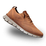 Jude - Men's Cushioned Breathable Mesh Walking Sneakers - Camel