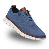 Jude - Men's Cushioned Breathable Mesh Walking Sneakers - Blue