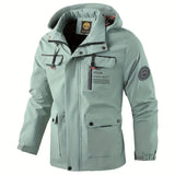 Kellan - Men's Waterproof Insulated Hooded Winter Jacket - Light Green