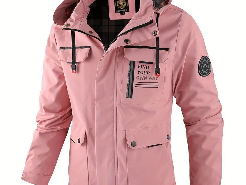 Kellan - Men's Waterproof Insulated Hooded Winter Jacket - Pink