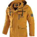 Kellan - Men's Waterproof Insulated Hooded Winter Jacket - Yellow
