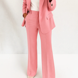 Kezia - Women's Two-Piece Tailored Blazer and Trouser Suit - Pink