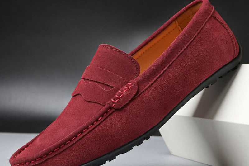 Kieran - Men's Suede Slip-On Loafers