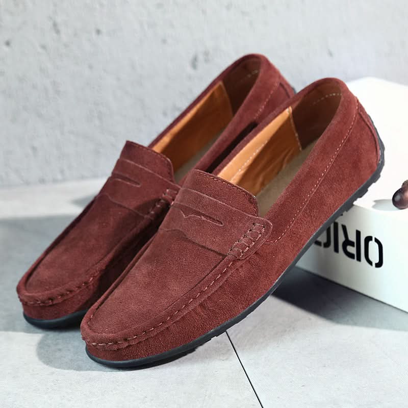 Kieran - Men's Suede Slip-On Loafers
