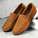 Kieran - Men's Suede Slip-On Loafers