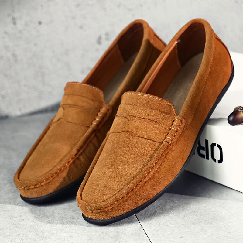Kieran - Men's Suede Slip-On Loafers