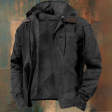 Killian - Men's Hooded Winter Jacket with Warm Lining - Black