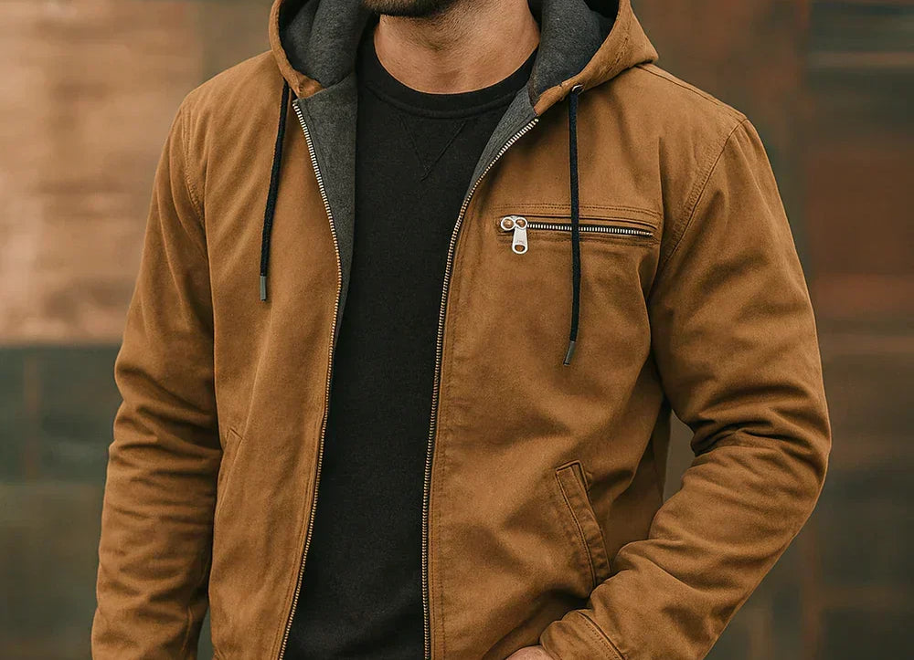Killian - Men's Hooded Winter Jacket with Warm Lining