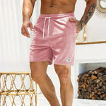 Leo - Men's Corduroy Drawstring Shorts with Side Pockets