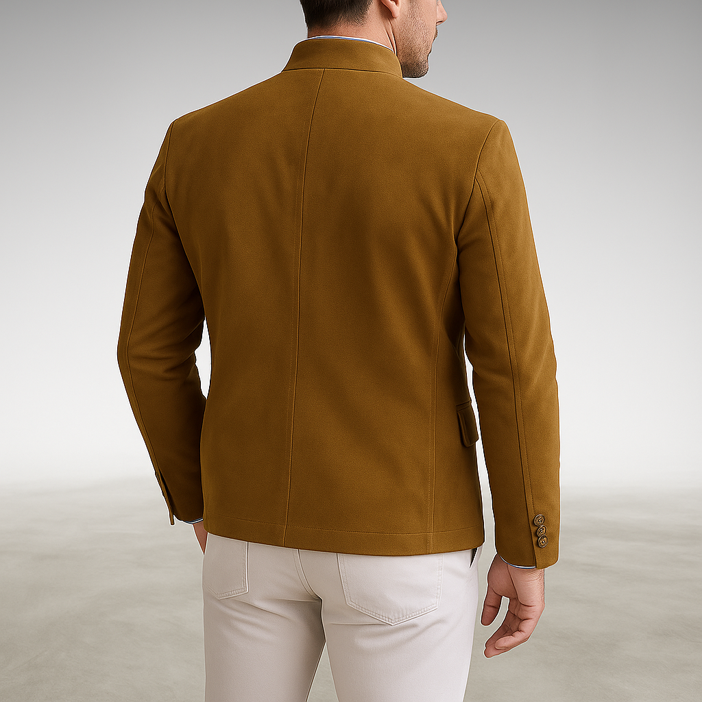 Leopold - Men's Tailored Trim Fit Blazer with Inner Pockets
