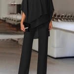 Liadan - Women's Elegant Two-Piece Evening Set - Black