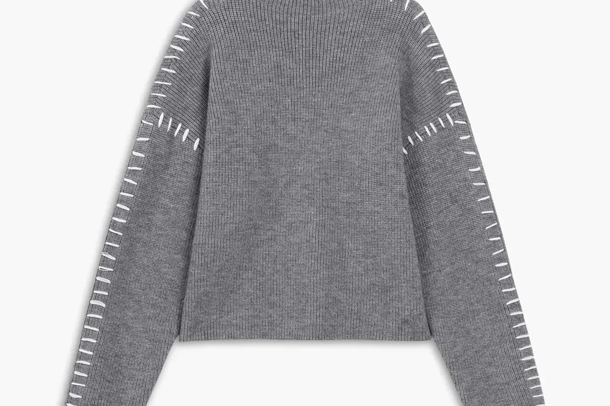 Women's Oversized Mock Neck Sweater | Cozy Minimal Sweater