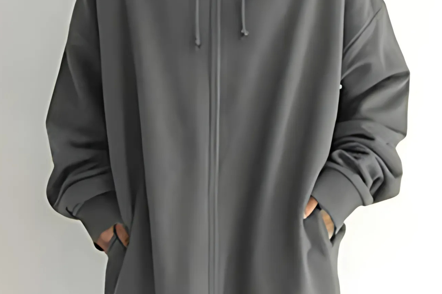 Lilo - Women's Relaxed Hoodie with Deep Side Pockets - Grey