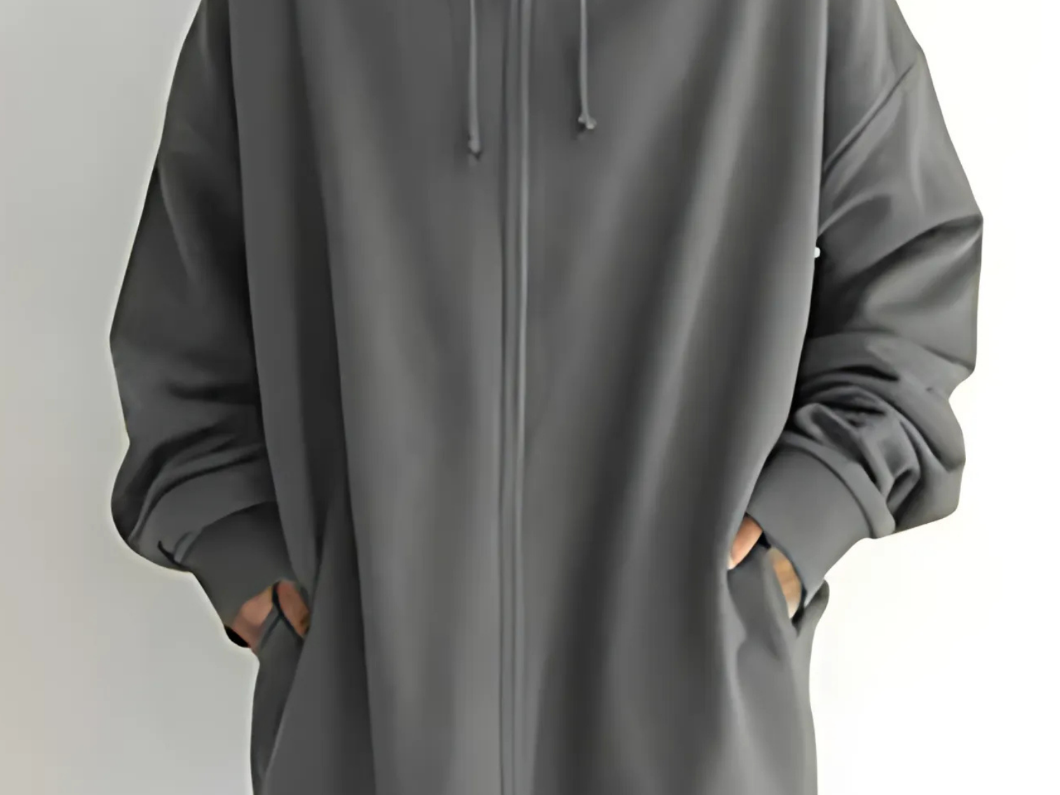 Lilo - Women's Relaxed Hoodie with Deep Side Pockets - Grey