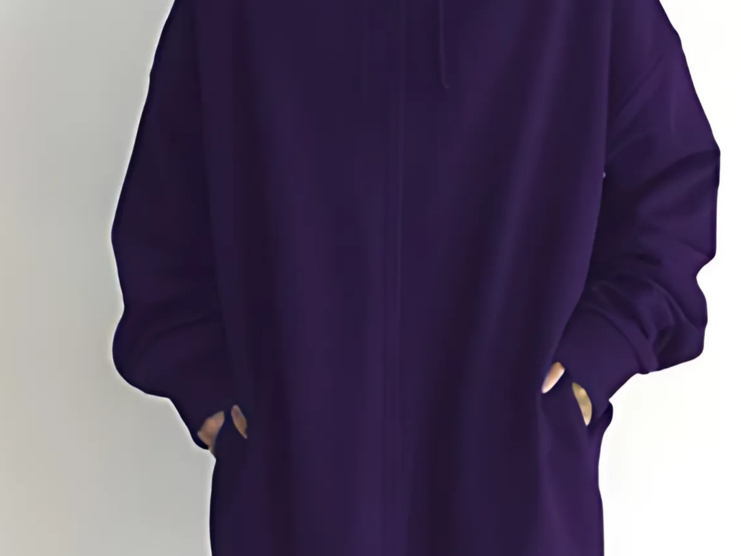 Lilo - Women's Relaxed Hoodie with Deep Side Pockets - Lilac