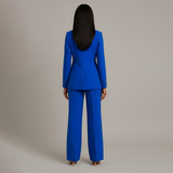 Linden - Women's Long Blazer and Slim Trouser Suit Set