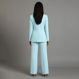 Linden - Women's Long Blazer and Slim Trouser Suit Set