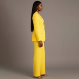 Linden - Women's Long Blazer and Slim Trouser Suit Set