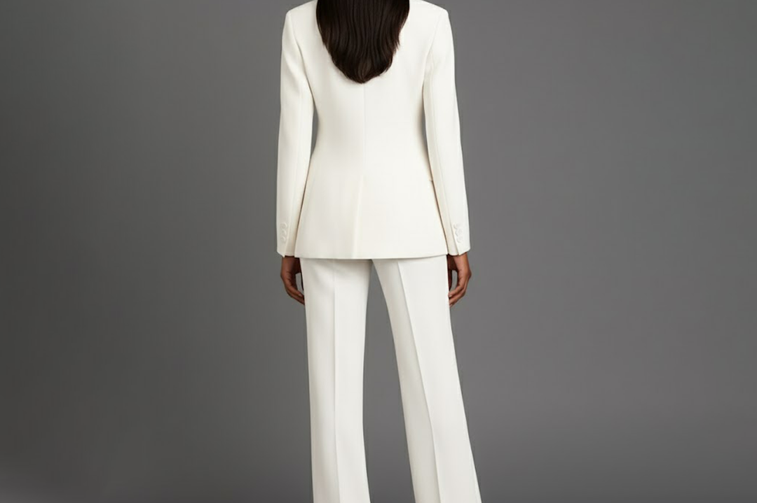 Linden - Women's Long Blazer and Slim Trouser Suit Set