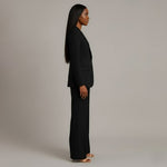 Linden - Women's Long Blazer and Slim Trouser Suit Set