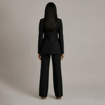 Linden - Women's Long Blazer and Slim Trouser Suit Set