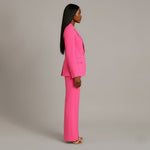 Linden - Women's Long Blazer and Slim Trouser Suit Set