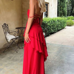 Linnet - Women's Sweetheart Neckline Tiered Ruffle Maxi Dress