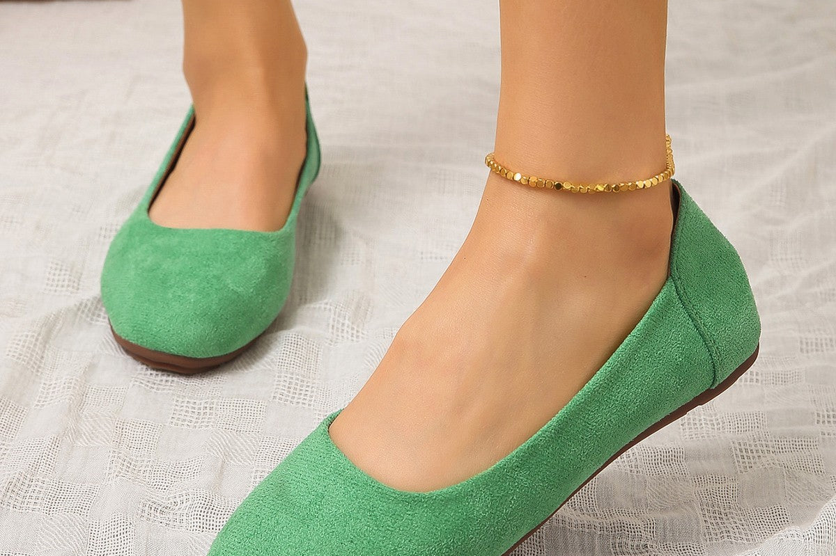 Jeannie - Women's Round-Toe Slip-On Ballet Flats