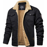 Lorcan - Men's Sherpa-Lined Winter Jacket - Black
